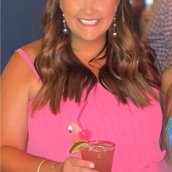 ARULA Pink Ruffled Crop Camisole - Picture 5 of 5